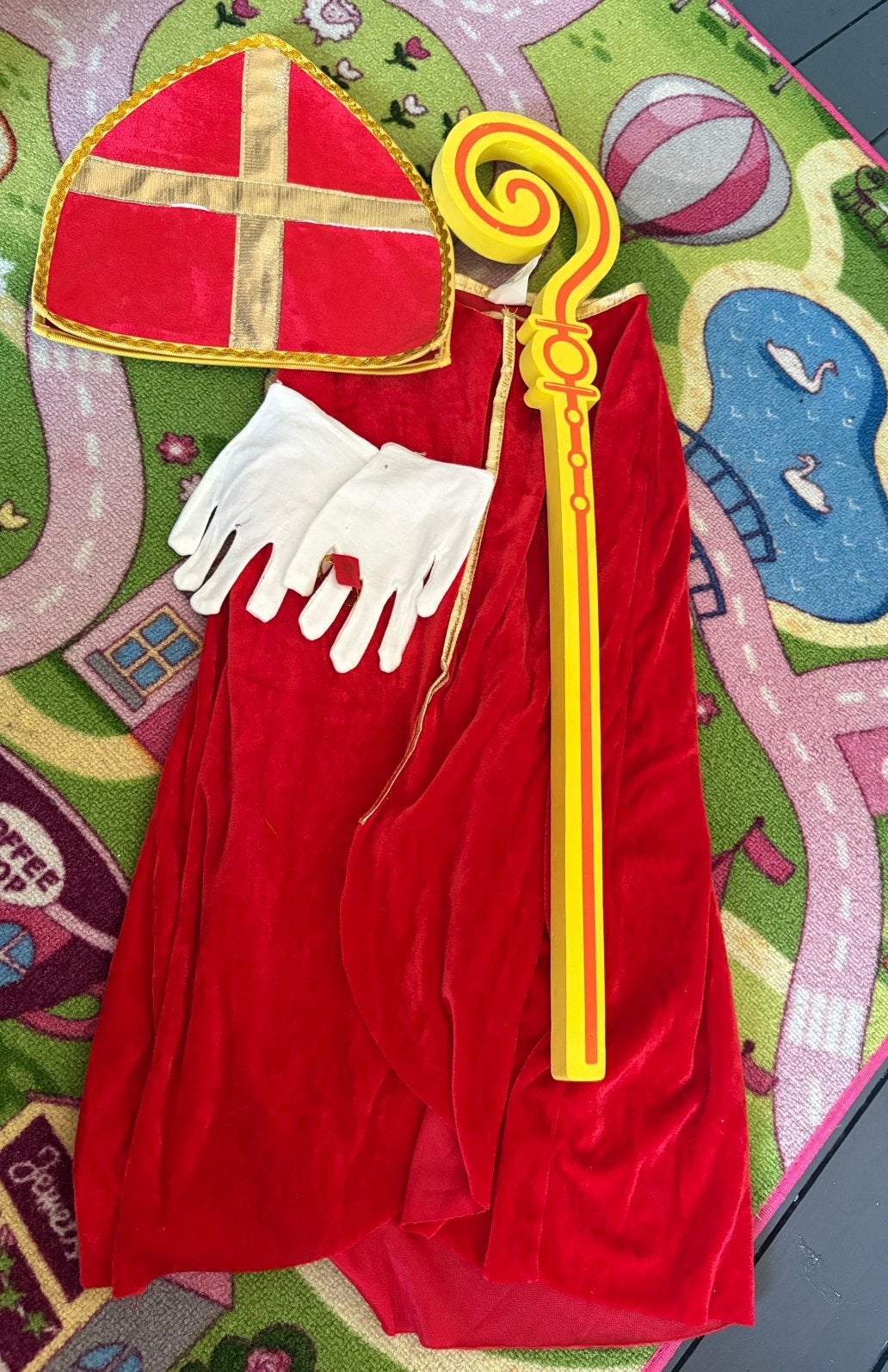 Sinterklaas kostuum kind one size, Ophalen, Gebruikt, 110 t/m 116, Jongen of Meisje