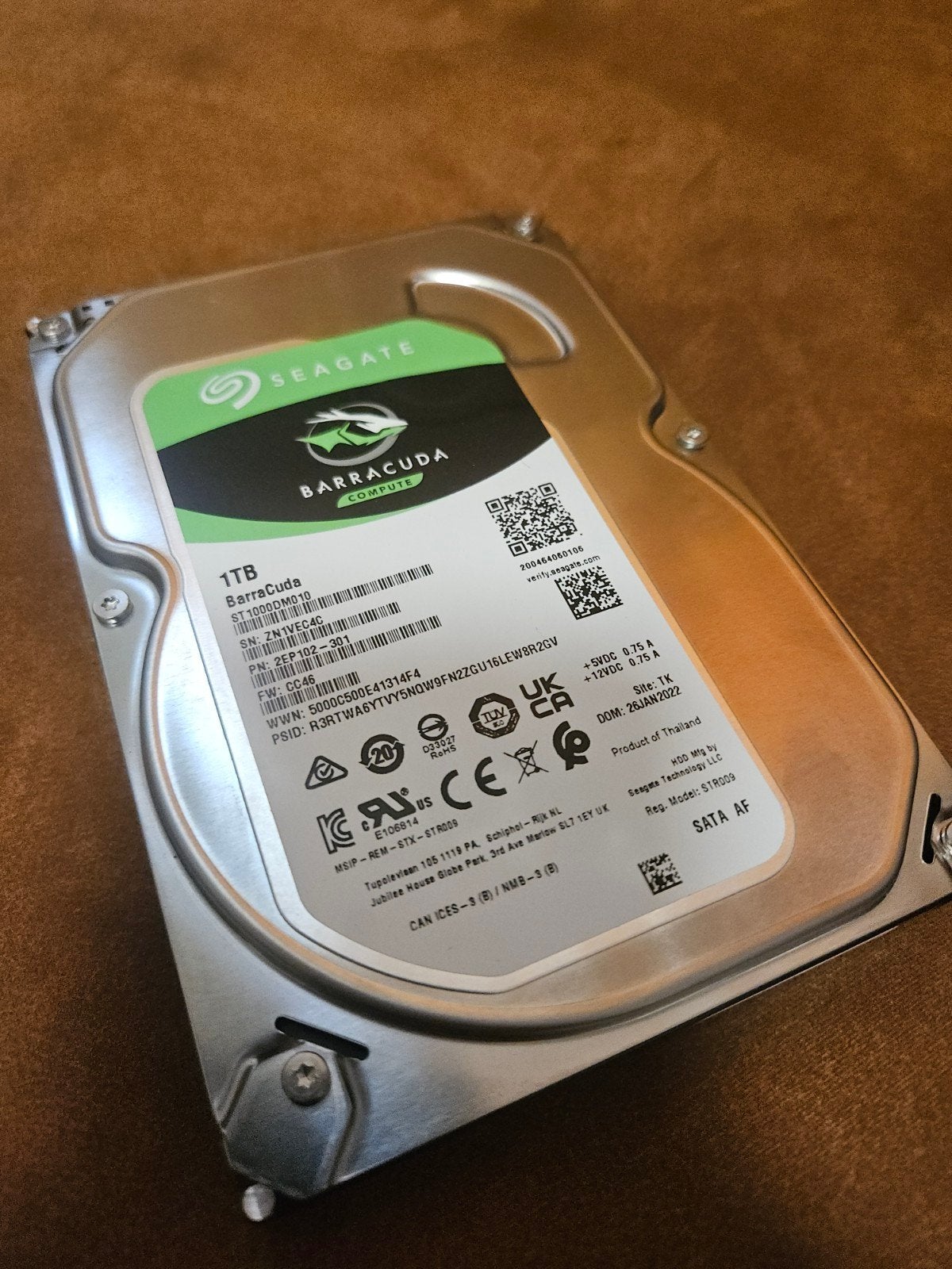 Seagate Barracuda 1TB HDD - Zo goed als nieuw, Computers en Software, Harde schijven, Intern, Ophalen of Verzenden, Zo goed als nieuw