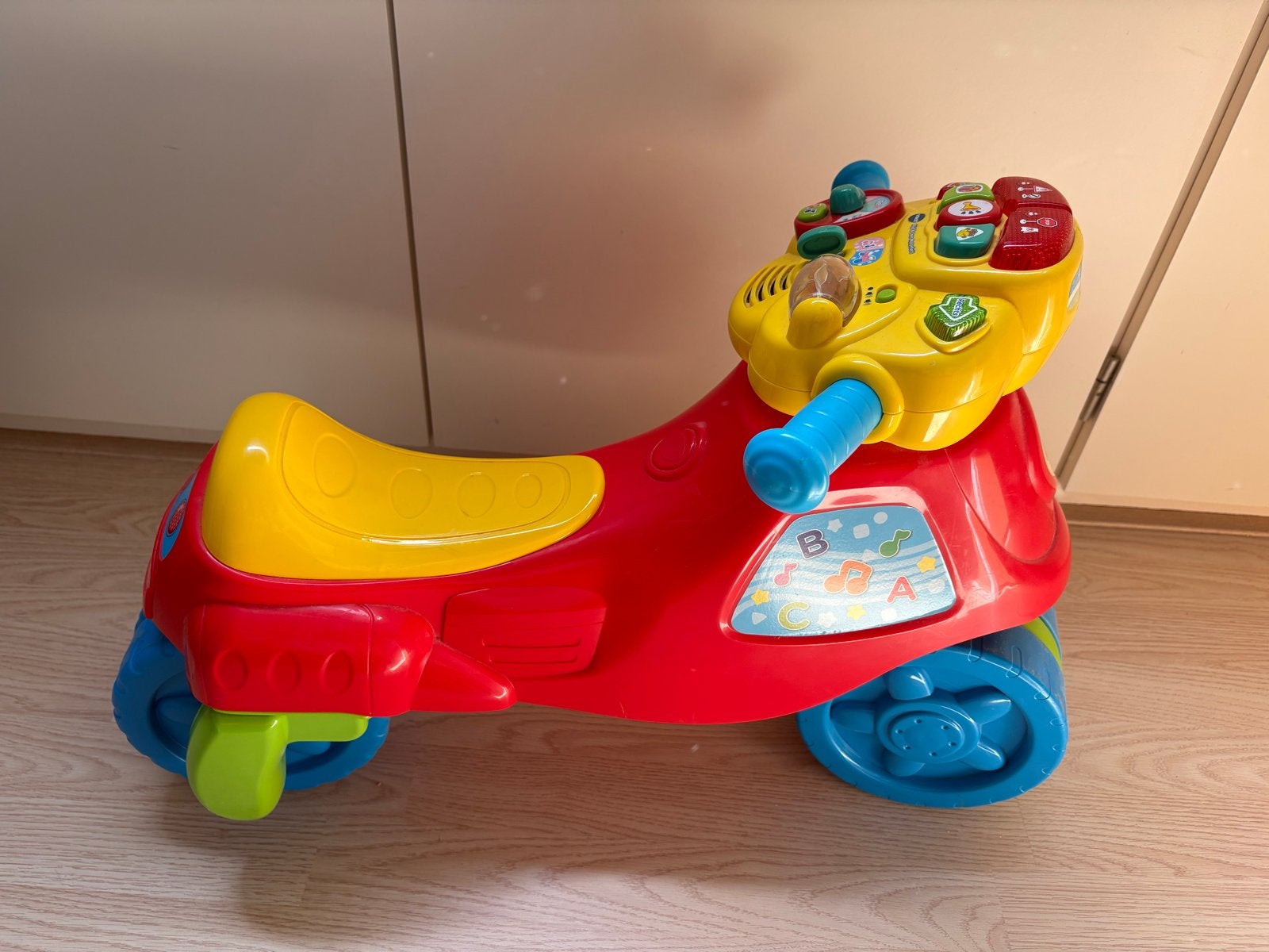 VTech Rijd & Leer Motorfiets - Loopmotor, Ophalen, Zo goed als nieuw, Loopfiets