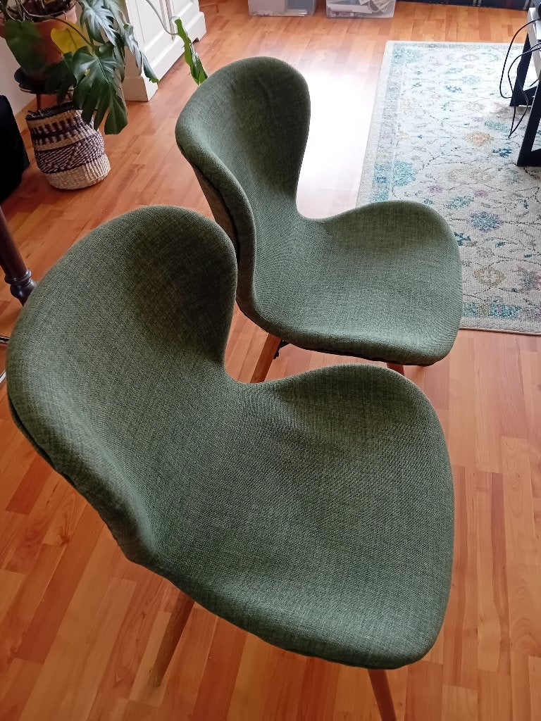 Gratis 4 stoelen, Huis en Inrichting, Stoelen, Ophalen, Overige materialen, Overige kleuren, Zo goed als nieuw