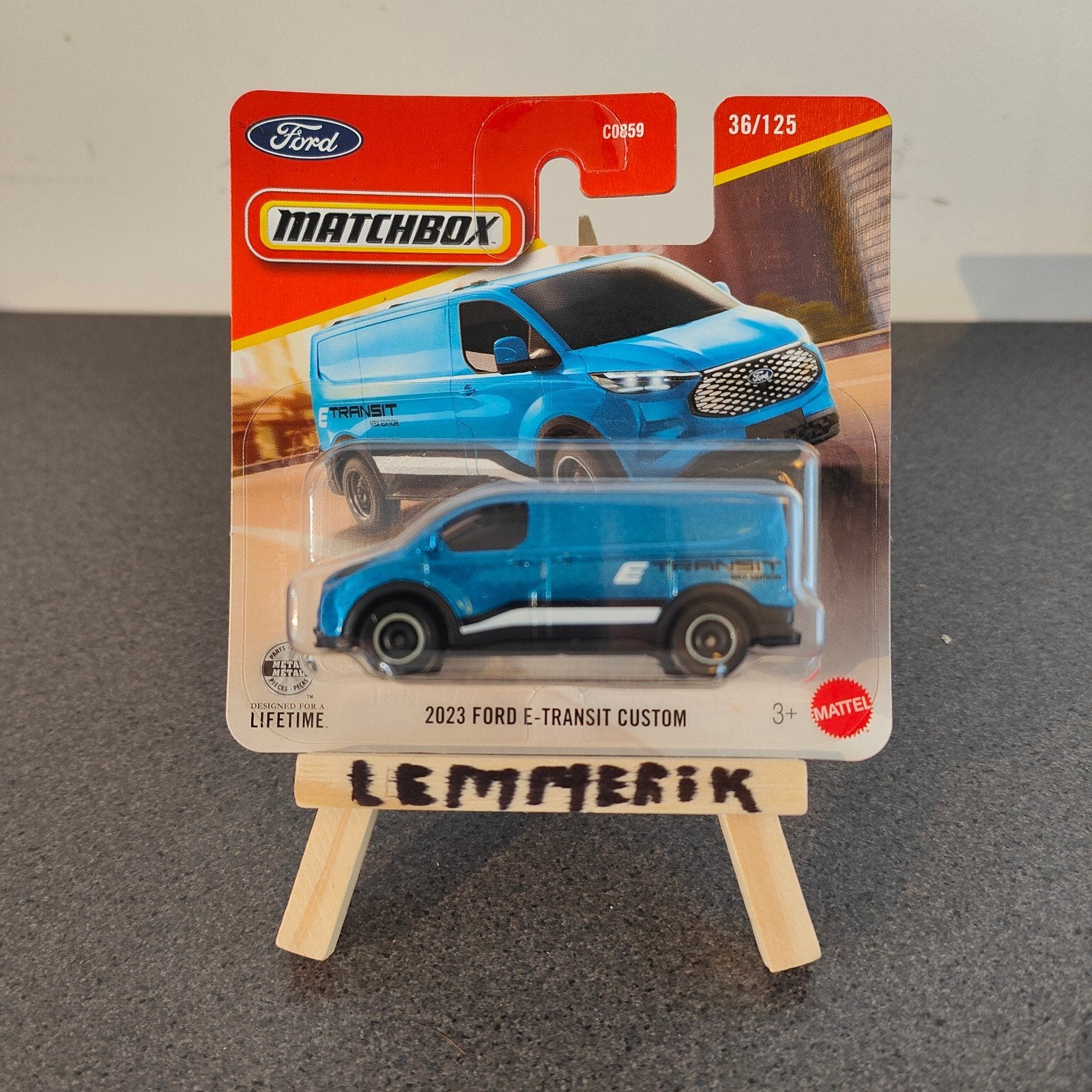 Matchbox 2023 Ford E-Transit Custom - Nieuw in verpakking, Ophalen of Verzenden, Nieuw, Auto