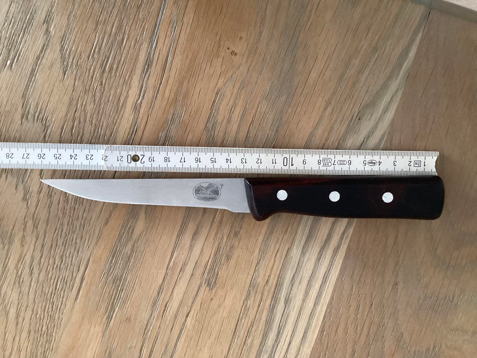 Victorinox Switzerland Mes (vintage), Ophalen of Verzenden, Gebruikt, Hout
