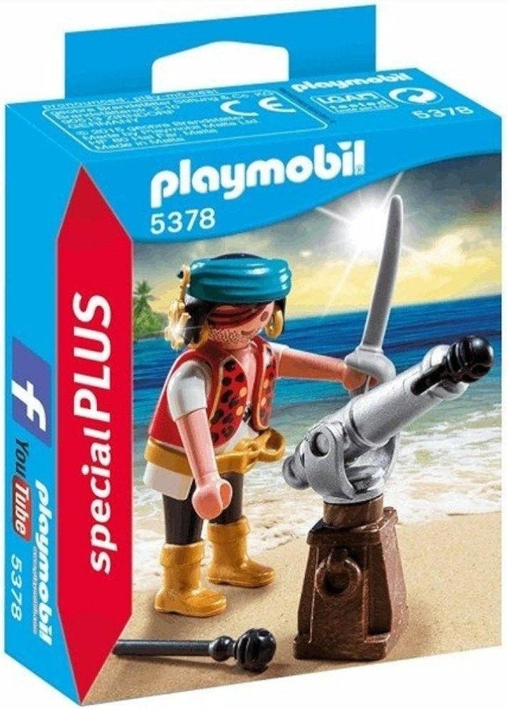 Playmobil Special Plus set 5378 piraat en kanon, Complete set, Special plus, Ophalen of Verzenden, Zo goed als nieuw