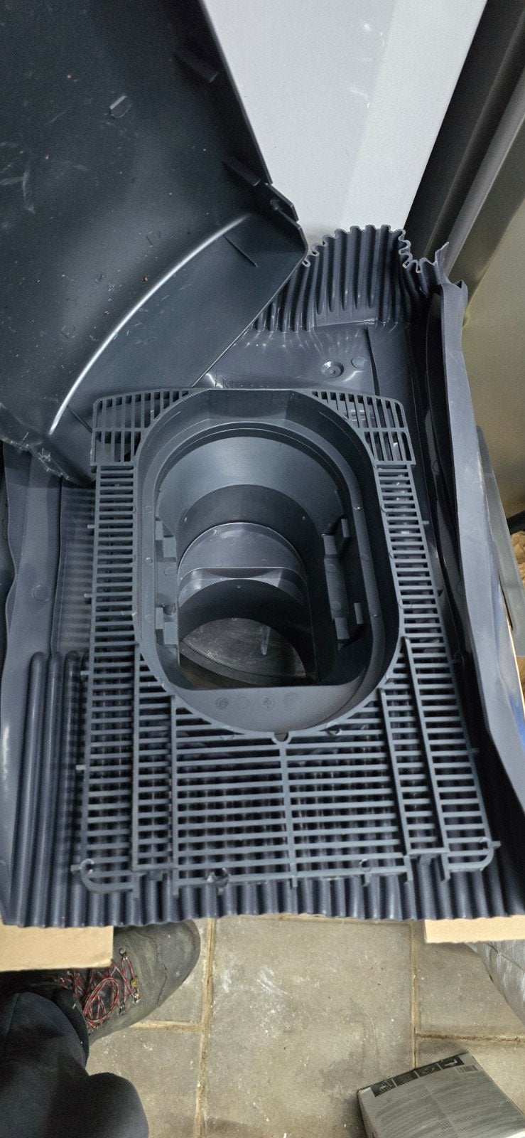 Klober Platte Ventilatie Dakpan Doorvoer, Ophalen, Nieuw, Afzuiger