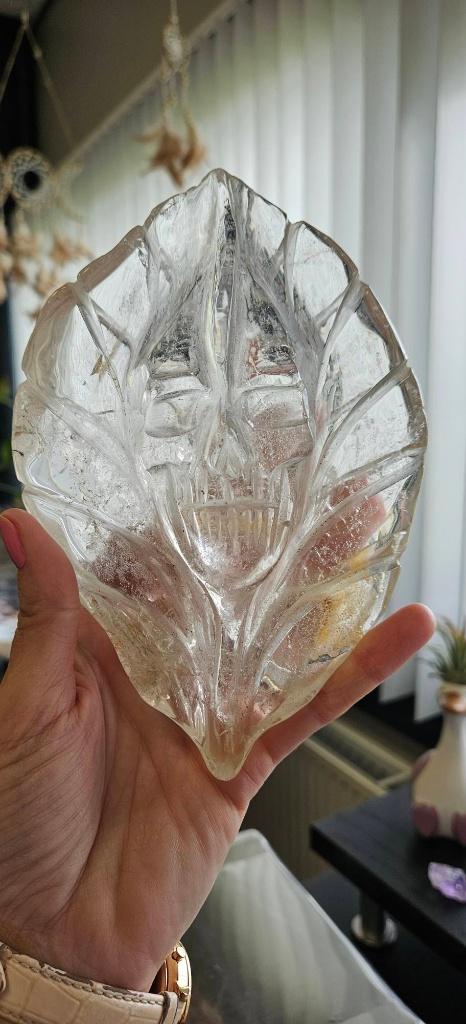 Spirit Guardian – een  unieke Bergkristal handcarving, Ophalen of Verzenden