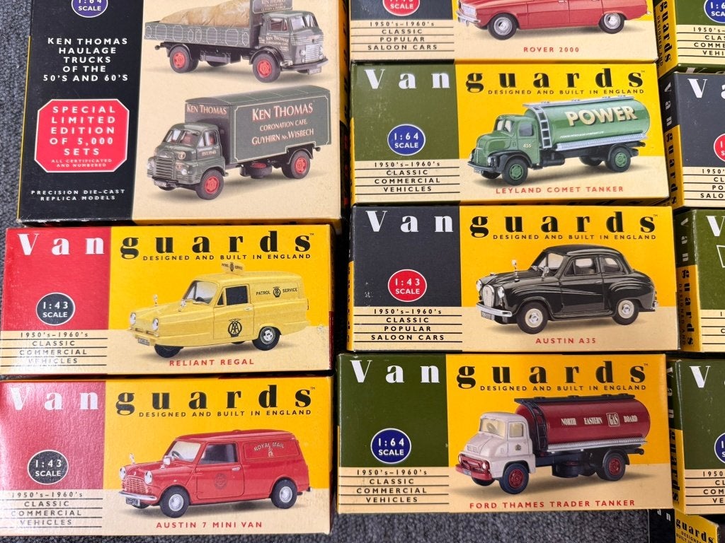 33x Vanguards Mini VW Rover Austin Truck 1:43 + 1:64 etc, Gebruikt, Auto, 8124AD Wesepe, Info@dinkytoysinkoop.nl