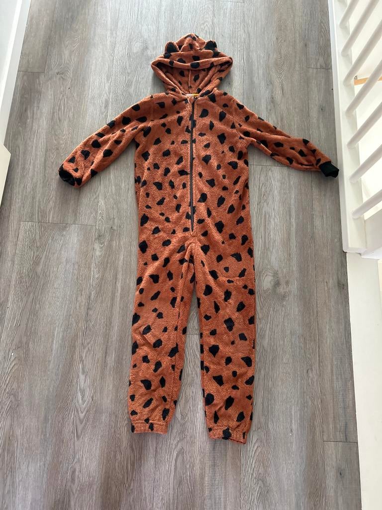 Cheetah onesie hema maat 122-128, Kinderen en Baby's, Kinderkleding | Maat 122, Gebruikt, Jongen of Meisje, Ophalen of Verzenden