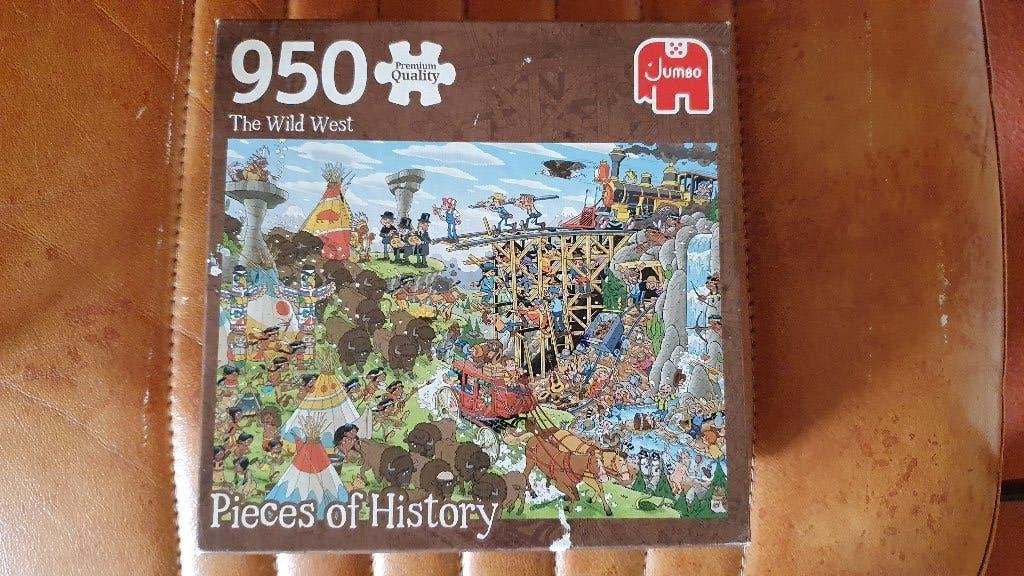 Legpuzzel Pieces of History The Wild West, Ophalen of Verzenden, 500 t/m 1500 stukjes, Gebruikt, Legpuzzel