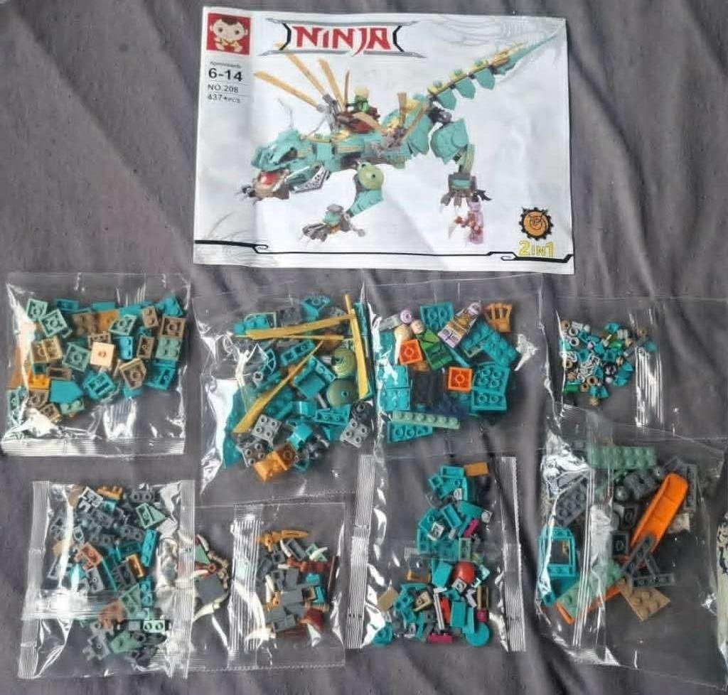 ninja  draak geen echte lego, Kinderen en Baby's, Speelgoed | Duplo en Lego, Overige thema's, Overige typen, Ophalen of Verzenden