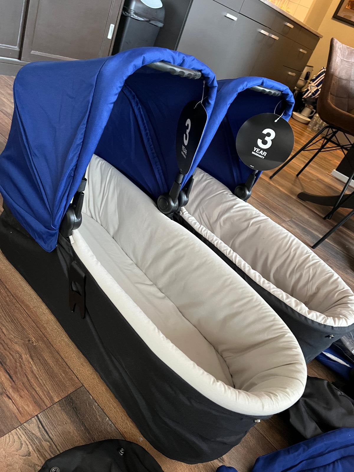 mountain Duet  Carrycot plus marine blauw, Kinderen en Baby's, Nieuw, Duowagen, Ophalen, Kinderwagen