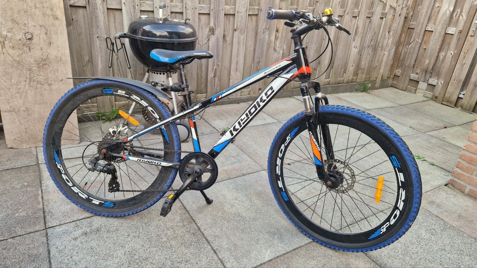 Supersuper Kiyoko Mountainbike 26 inch Zwart Blauw, Ophalen, Gebruikt, Schijfrem, Overige merken