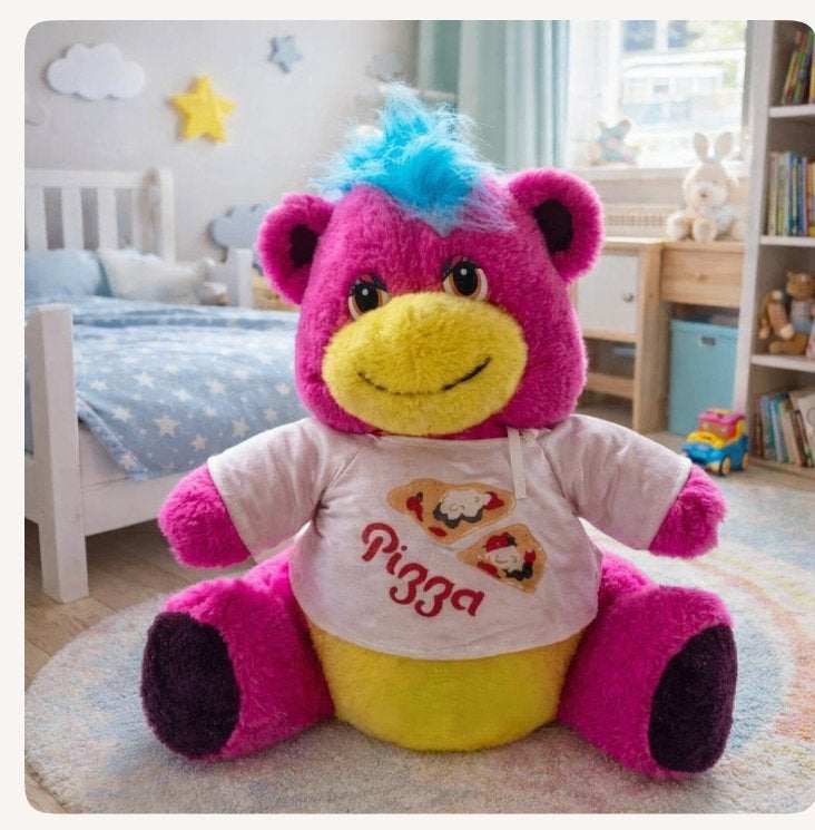 vintage 80's- grote cyclaam popples kloon knuffel, Ophalen of Verzenden, Gebruikt, Hond, Middelgroot (20 tot 80 cm)