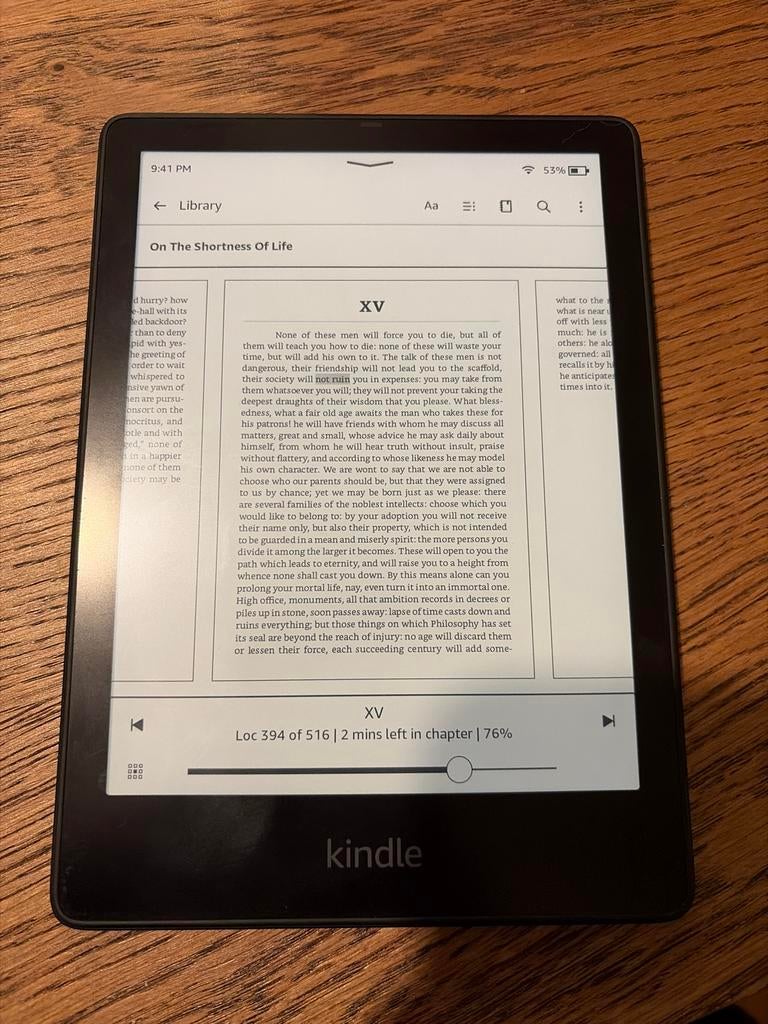 Amazon Kindle Paperwhite Signature Edition (11th gen), Computers en Software, Wi-Fi, Gebruikt, Ophalen of Verzenden, 7 inch