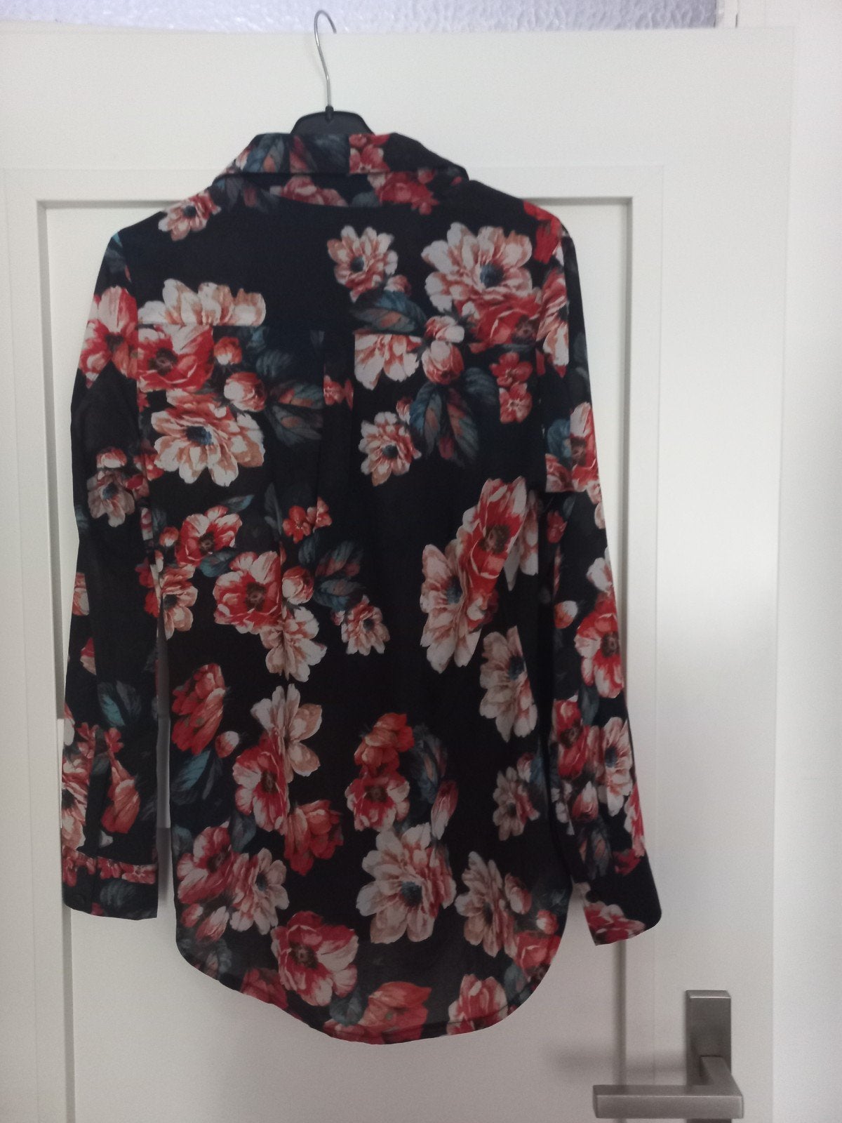 Dames blouse met bloemenprint - Maat XL, Zwart, Maat 46/48 (XL) of groter, Ophalen of Verzenden, Jacky Luxury