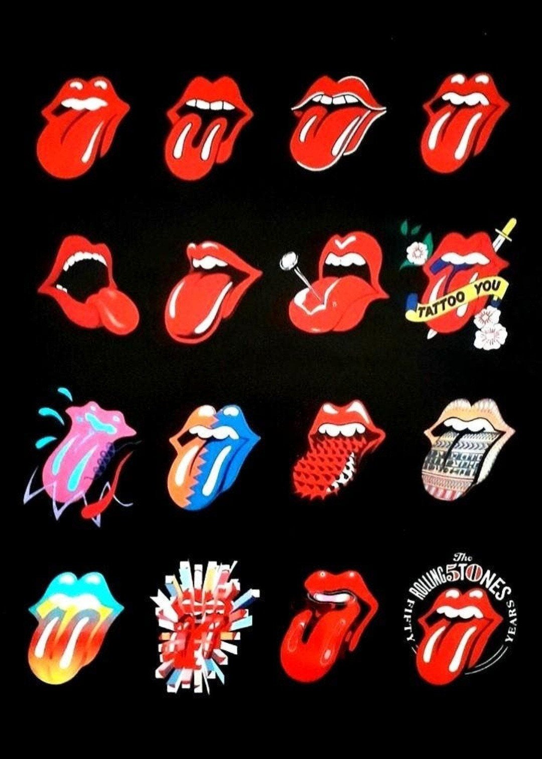 Rolling stones poster 30x40 cm, Verzamelen, Ophalen of Verzenden, Gebruikt, Poster, Artwork of Schilderij