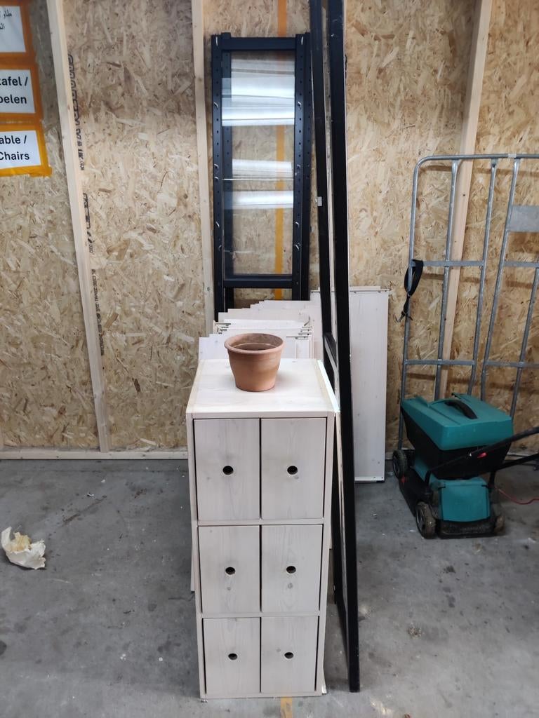 Lundia-achtige kast met lades en stelling, Ophalen, Gebruikt, Onbekend@voorbeeld.com, Onbekend