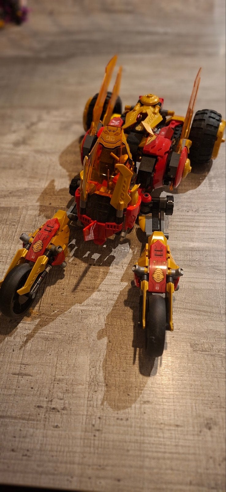 LEGO Ninjago 71773 Kai's Gouden Draken Raider, Ophalen of Verzenden, Zo goed als nieuw, Overige merken