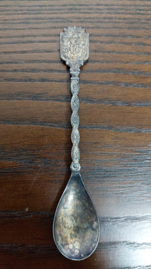 Theelepel Lumburg, zilver / verzilverd Pharus Tilburg, Antiek en Kunst, Ophalen of Verzenden