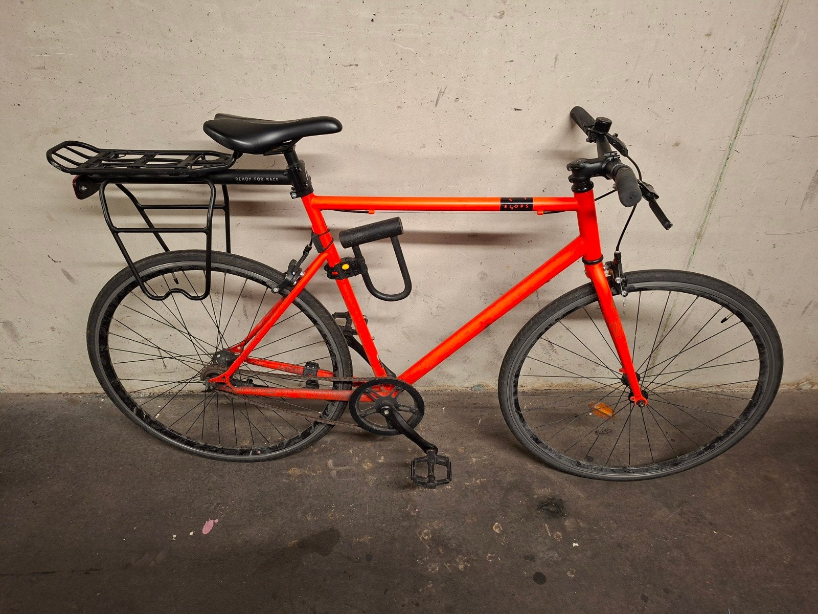 Elops 500 Oranje fiets, Fietsen en Brommers, Ophalen, Gebruikt, Overige merken