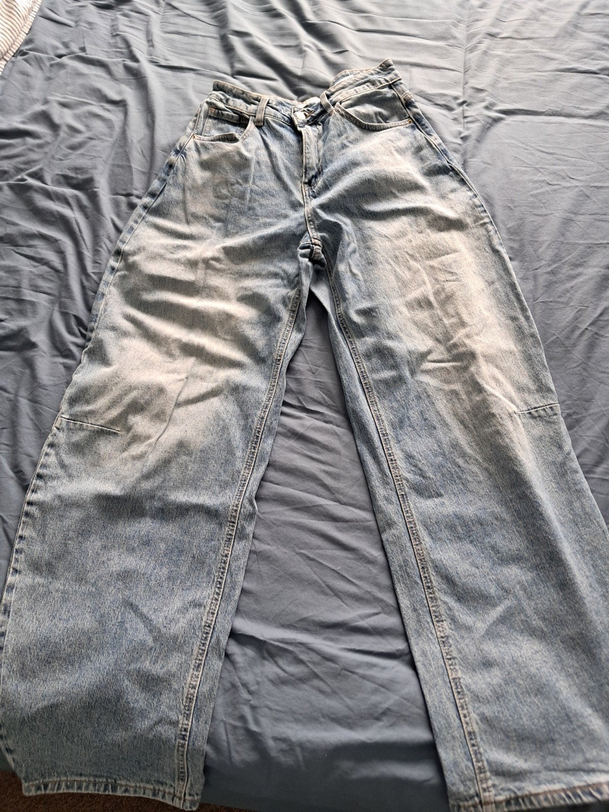 Laulia wide leg jeans maat 34, Blauw, Ophalen of Verzenden, Zo goed als nieuw, W27 (confectie 34) of kleiner