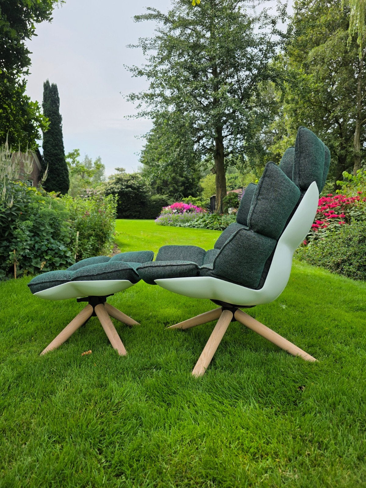 B&B Italia Husk H3G fauteuil + Ottoman design Urquiola nieuw, Ophalen of Verzenden