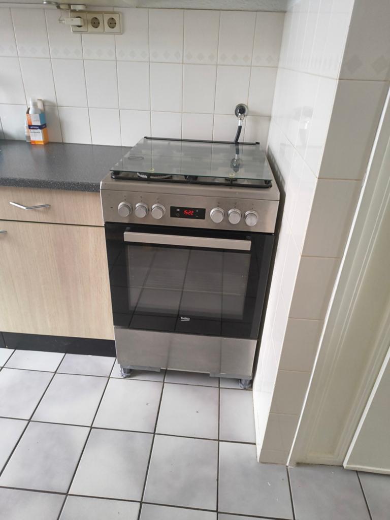 Beko gasfornuis 60x60x86 cm lbh, Witgoed en Apparatuur, Fornuizen, Ophalen, Gebruikt, 4 kookzones, Gas