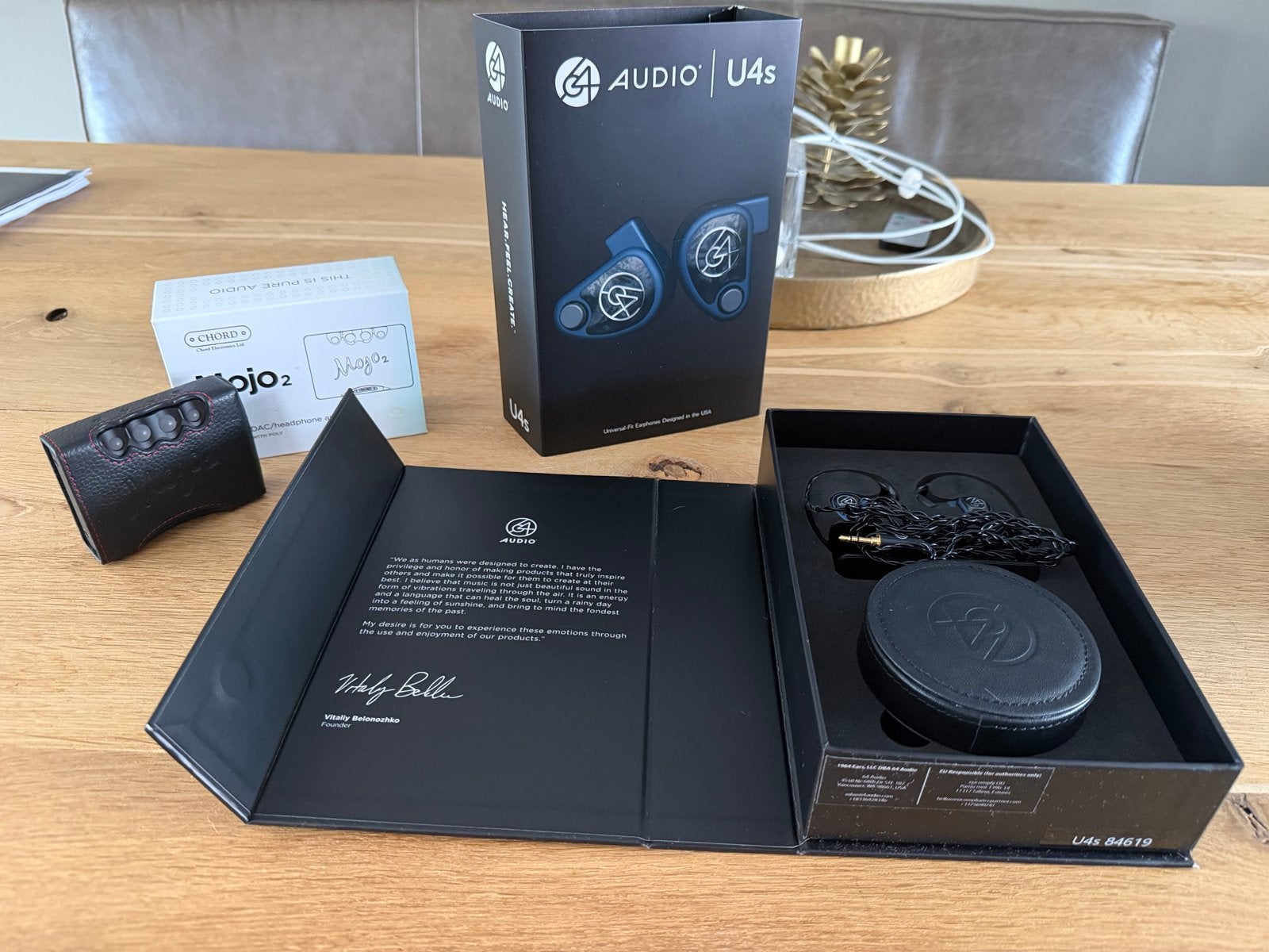 64 Audio U4s met Chord Mojo 2, Overige merken, In-ear, Ophalen of Verzenden, Zo goed als nieuw
