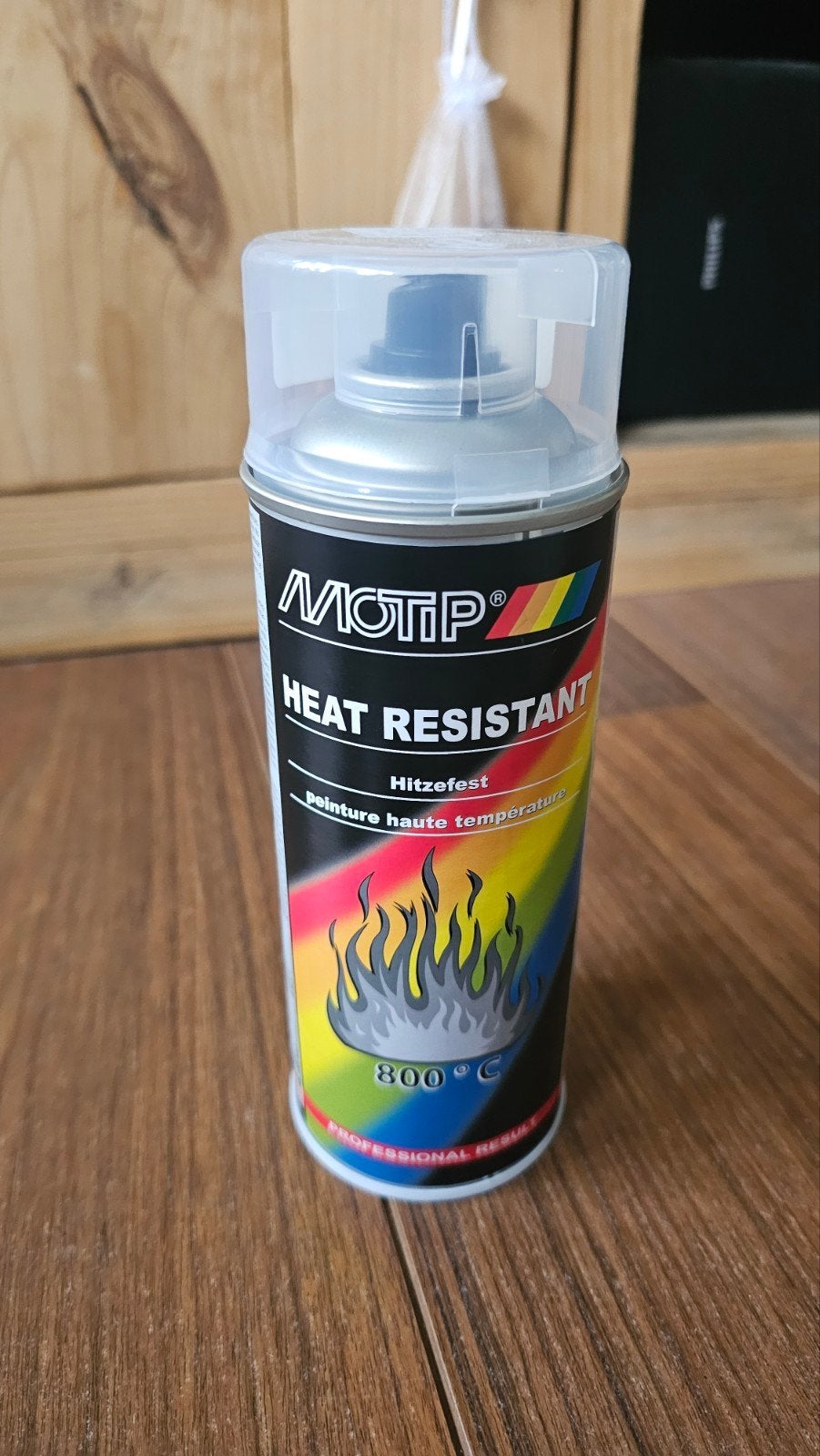 Nieuwe spuitbus Motip hittebestendige blanke lak (tot 800C), Ophalen of Verzenden