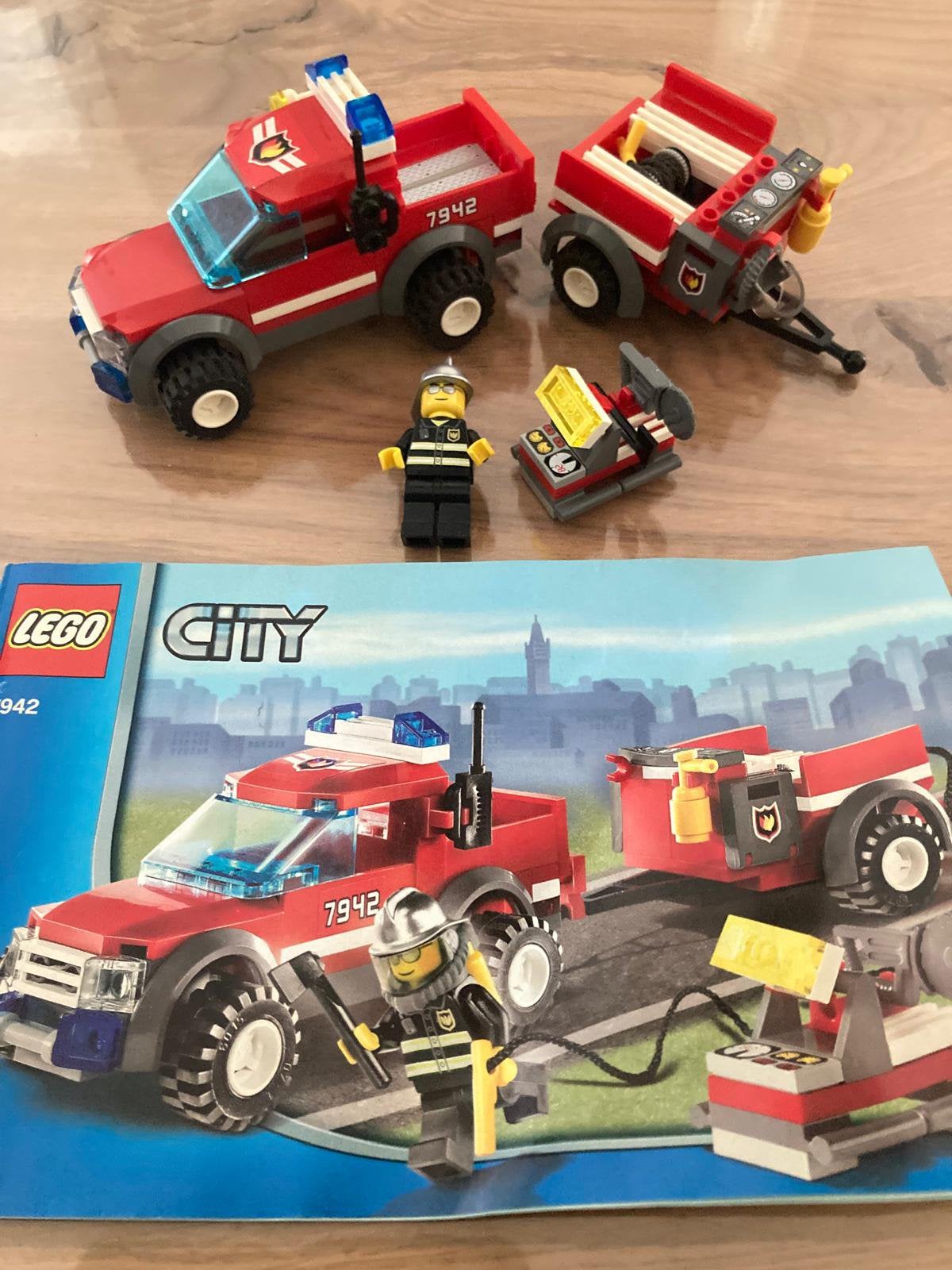 Lego city brandweer pickup truck, Ophalen, Compleet, Lego, City