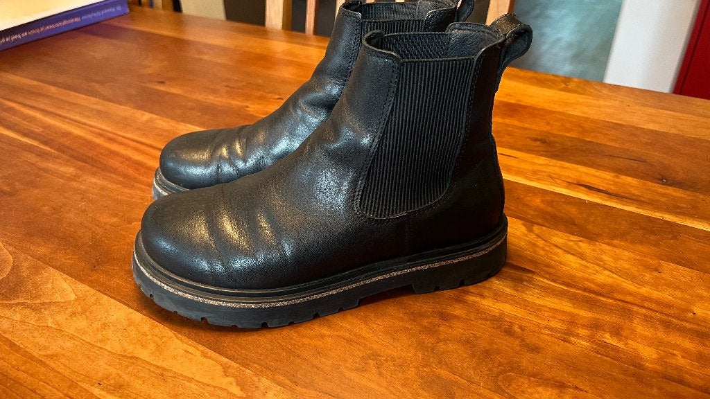 Birkenstock chelseaboots, maat 39, Verzenden, Zwart, Lage of Enkellaarzen, Zo goed als nieuw