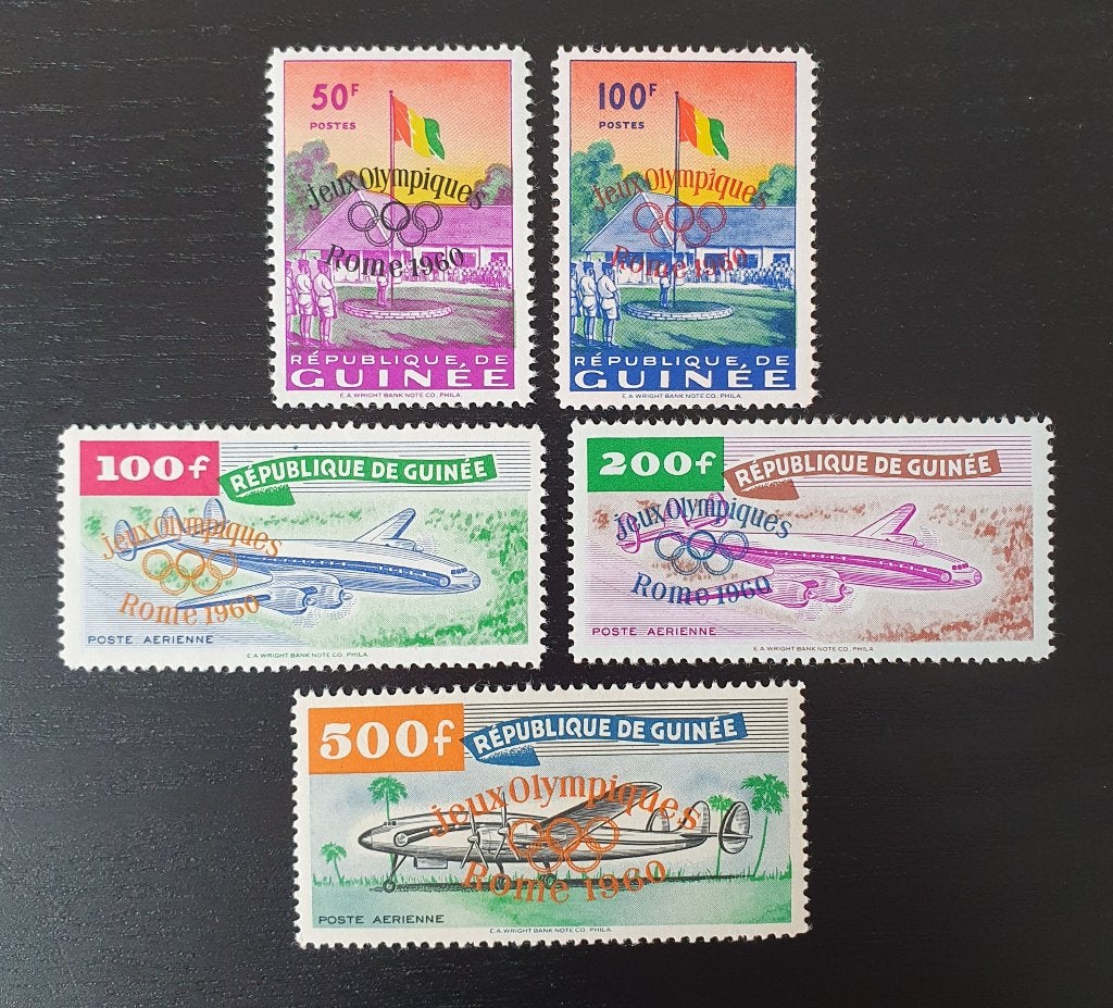 Guinee 1960 Olympische Spelen Michel 49-53 postfris, Verzenden, Postfris, Sport