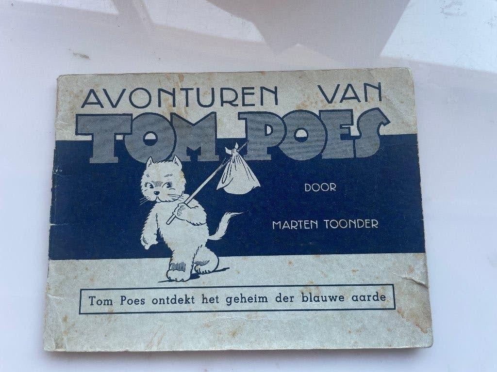 Tom Poes ontdekt het geheim der blauwe aarde ORGINEEL, Gelezen, Marten Toonder, Eén stripboek, Ophalen of Verzenden