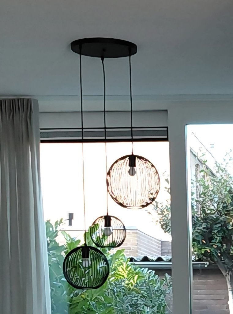 Zwarte lamp tafel en zwarte bijbehorende lamp, Ophalen, Zo goed als nieuw, Metaal