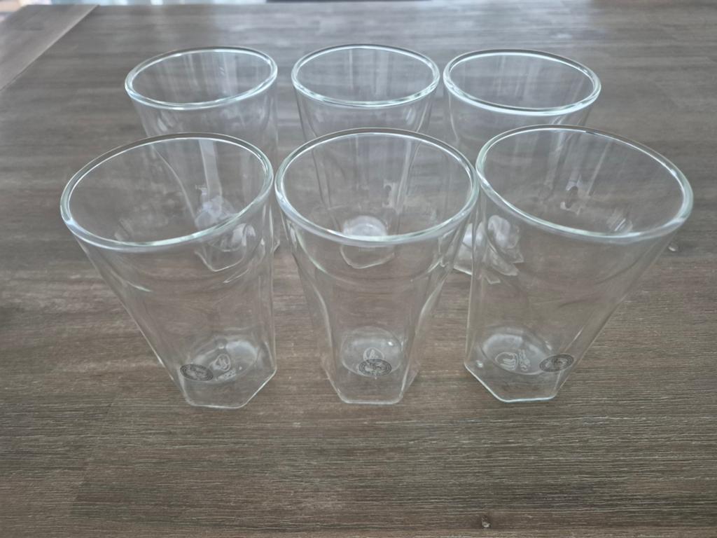 6x nieuwe Leopold Vienna dubbelwandig latte macchiato glazen, Huis en Inrichting, Keuken | Servies, Ophalen, Nieuw, Glas