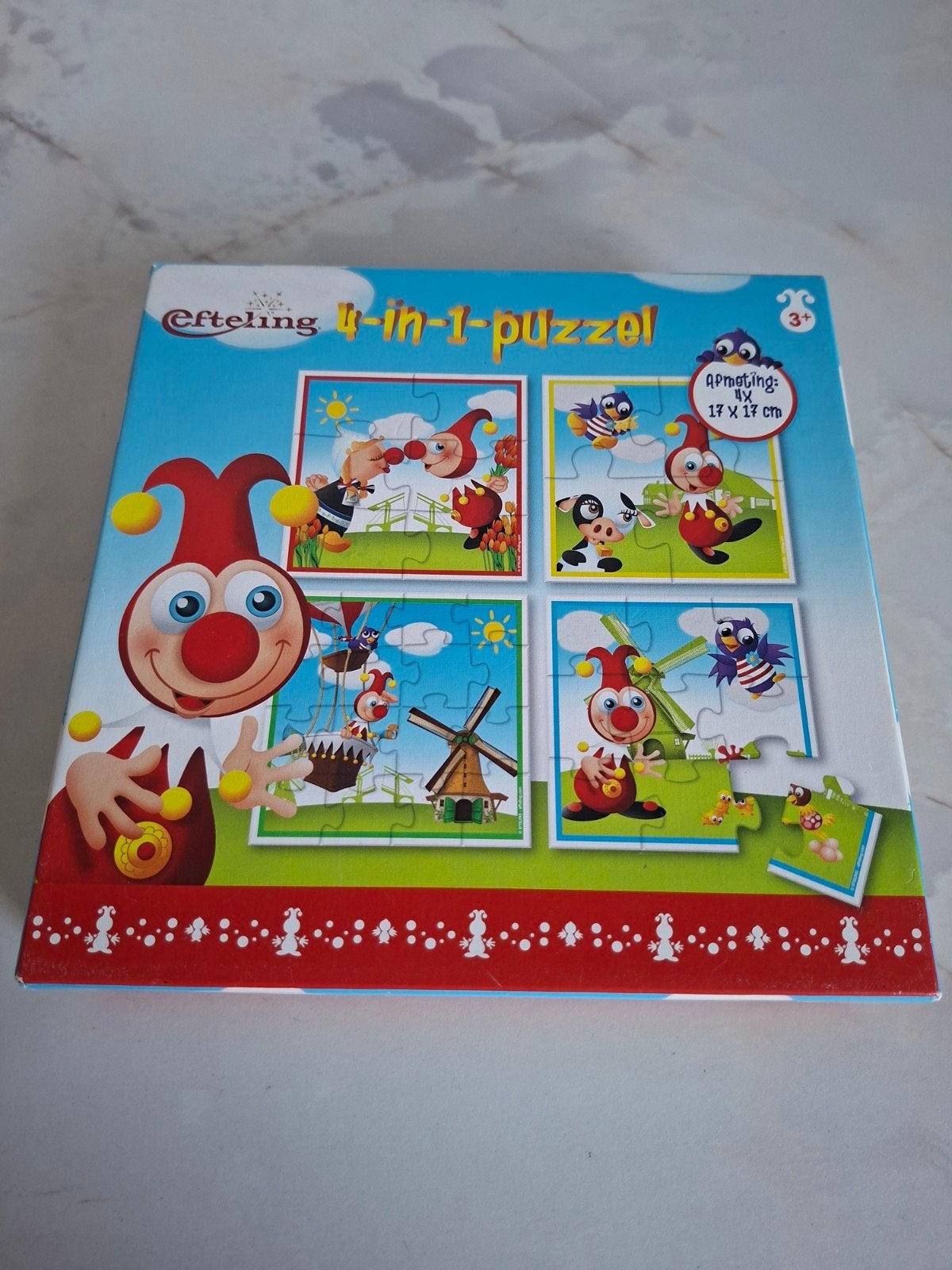 Efteling 4-in-1 Puzzel voor Kinderen, Ophalen of Verzenden