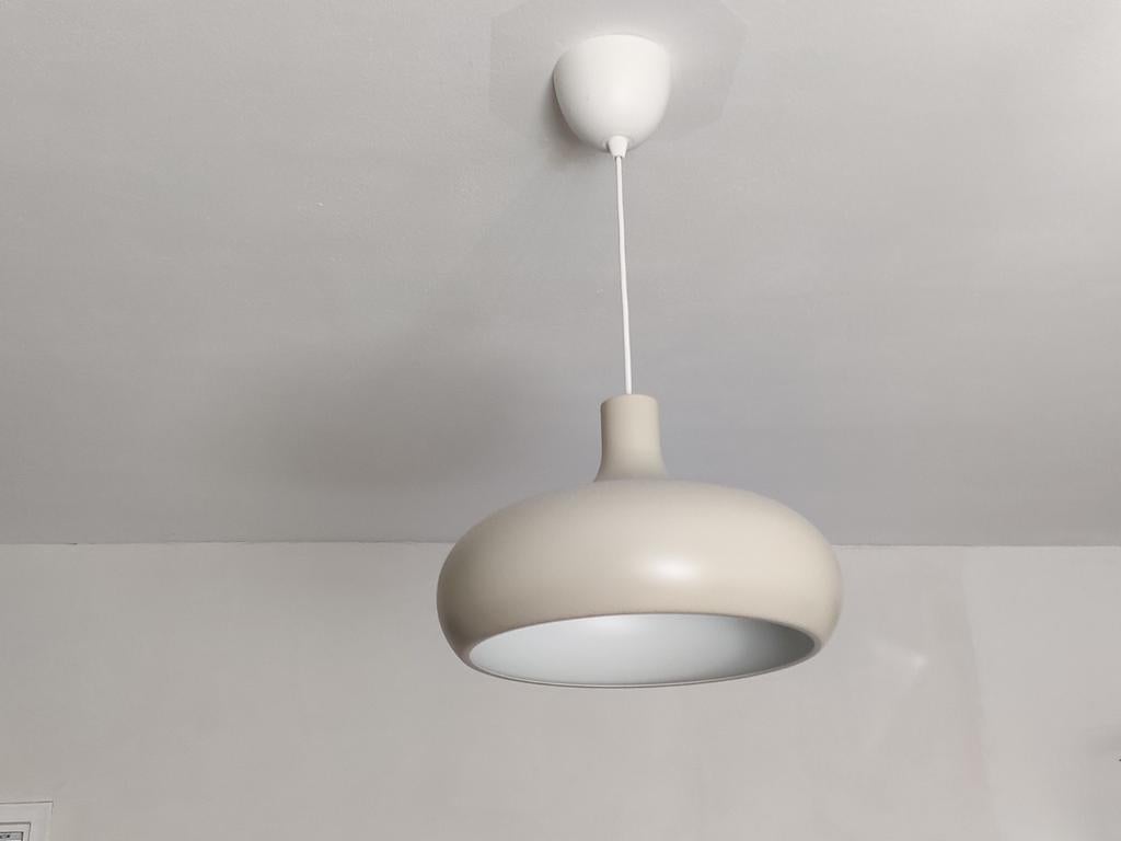 Moderne hanglamp - Beige/Crème, Ophalen, Zo goed als nieuw, Metaal, Modern