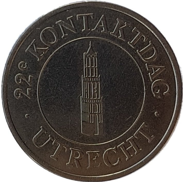 Gedenkpenning 22e Kontaktdag Rijksgebouwendienst Utrecht, Postzegels en Munten, Ophalen of Verzenden, Overige materialen