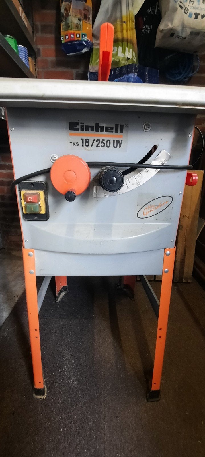 Einhell TKS 18/250 UV Zaagtafel - Krachtige Tafelzaag, Ophalen, Gebruikt, Cirkelzaag, 70 mm of meer