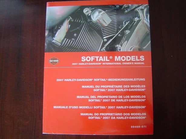 HARLEY DAVIDSON 2007 softail models owner's manual, Motoren, Ophalen of Verzenden, Harley-Davidson of Buell