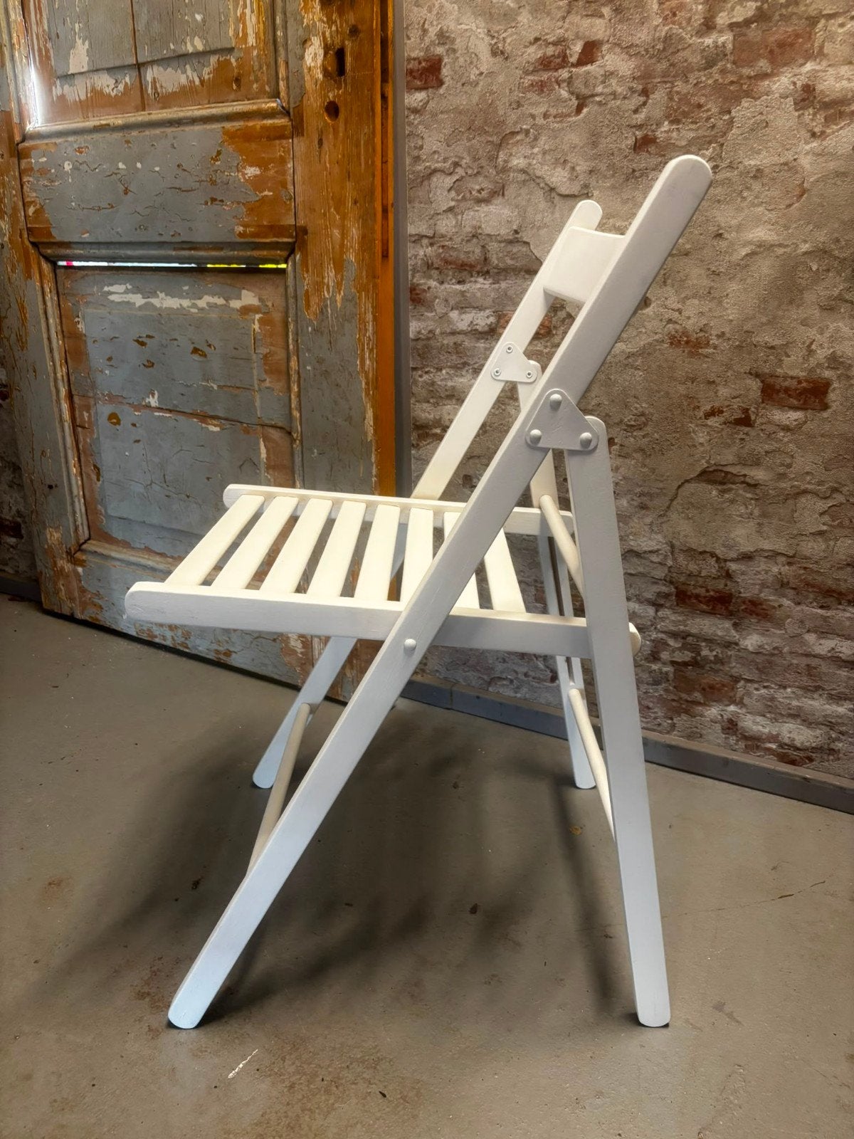 68 Witte Klapstoelen met 3 Verrijdbare Karren, Huis en Inrichting, Stoelen, Ophalen, Wit