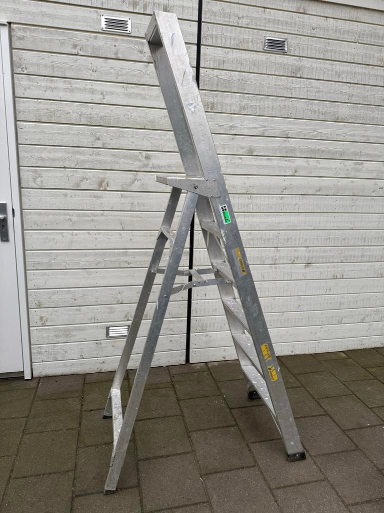 DIRKS Bordestrap 6 treden - 141 cm stahoogte, Ophalen, Gebruikt, Trap, Minder dan 2 meter