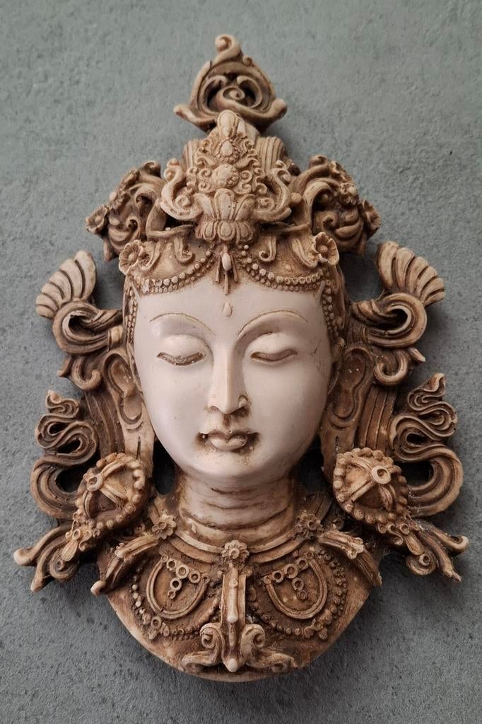 Tara wandmasker India/Nepal, Antiek en Kunst, Kunst | Beelden en Houtsnijwerken, Ophalen of Verzenden