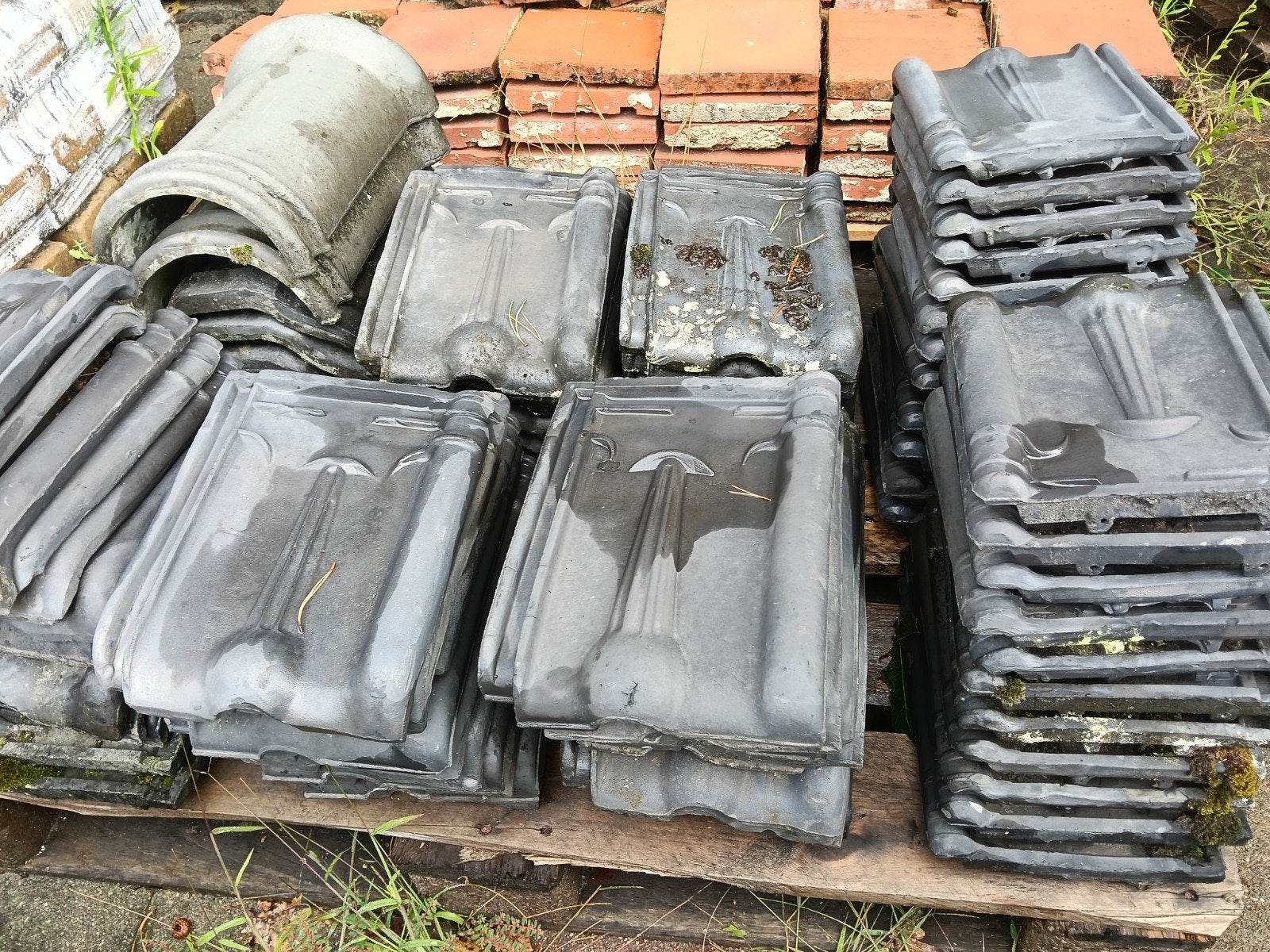 dakpannen gebruikt zwart, Tuin en Terras, Ophalen, Overige materialen, Gebruikt, Overige typen
