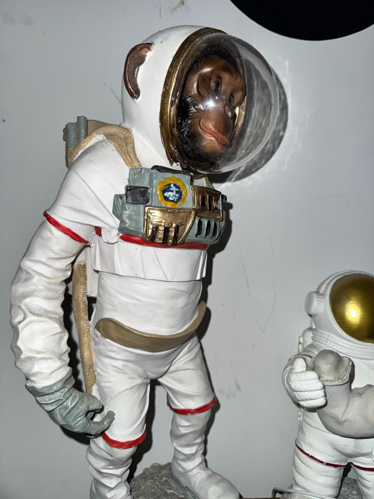 Uniek Ruimte Aap Beeldje - Astronaut Decoratie, Ophalen of Verzenden, Gebruikt, Dier