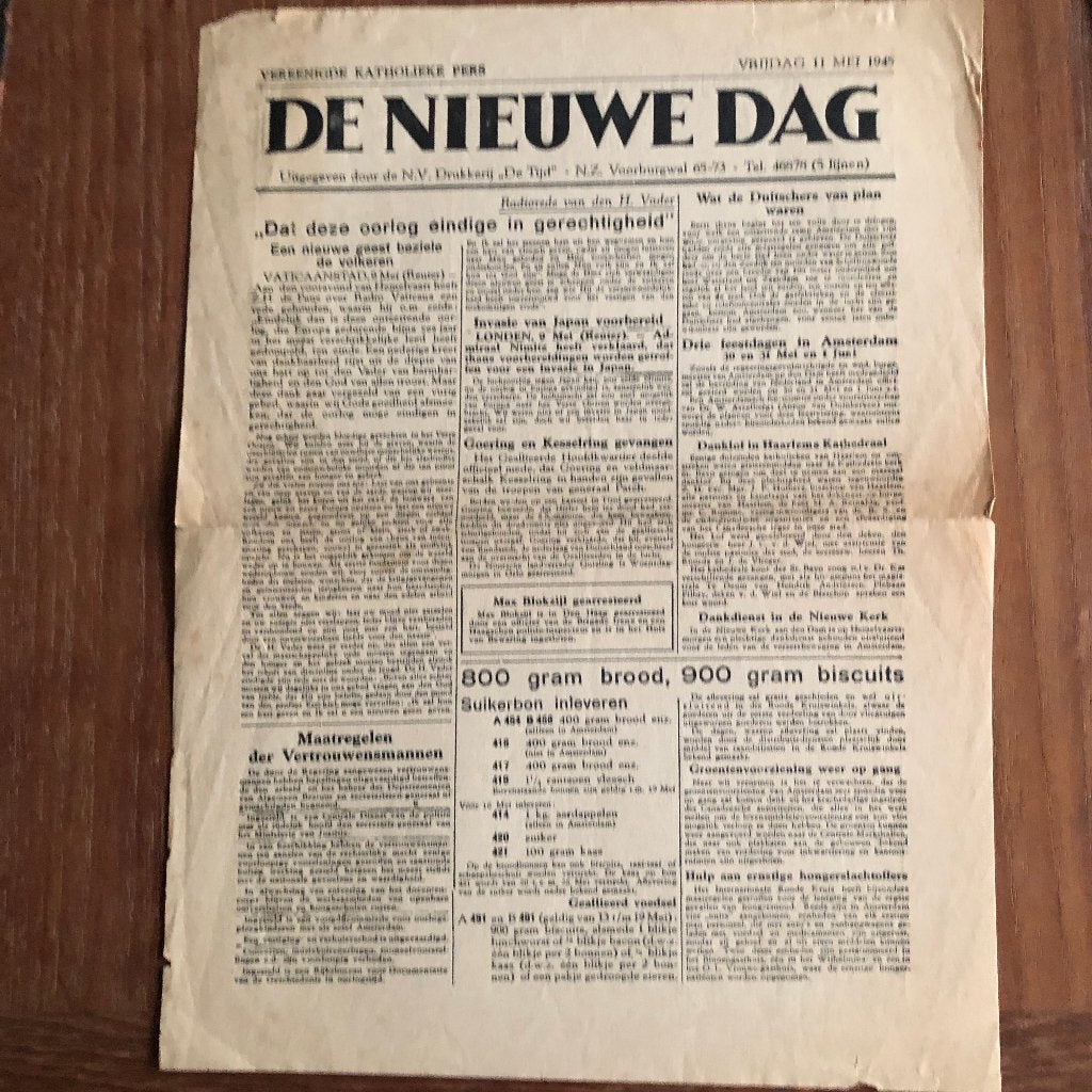 1945 Twee Bevrijdingskranten . De Fluitstervink in Haarlem,, Verzenden, Overige onderwerpen, Tweede Wereldoorlog, Gelezen