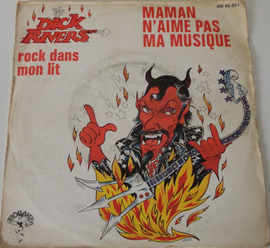 Dick Rivers > Maman náine pas ma musique, Gebruikt, 7 inch, Single, Ophalen of Verzenden