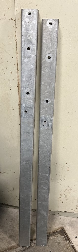 gegalvaniseerd stalen rechthoekige buis, Ophalen, Overige materialen, Gebruikt, 60 tot 80 mm