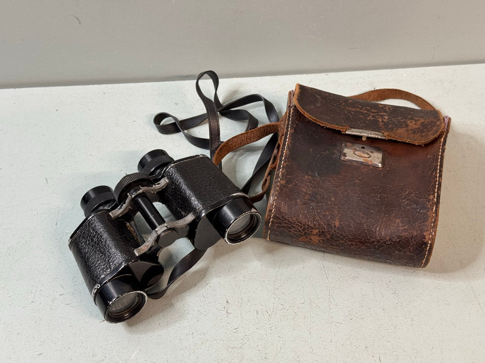 Vintage Supervis 8x26 Verrekijker met Leren Tas, Gebruikt, Minder dan 8x, Overige typen, ?