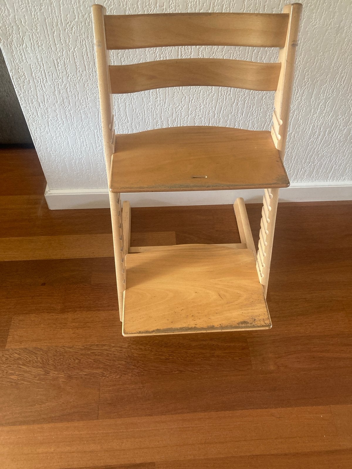 Stokke Tripp Trapp meegroeistoel - Natuurlijk hout, Ophalen of Verzenden, Gebruikt, Meegroeistoel