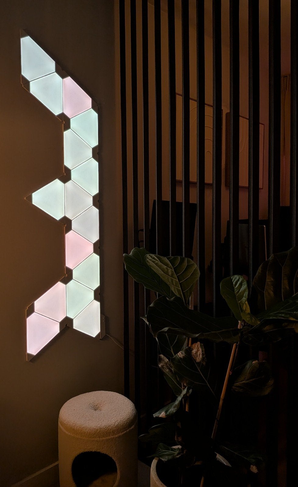 15 Nanoleaf Light Panels incl flexibele koppelstukken, Huis en Inrichting, Lampen | Wandlampen, Zo goed als nieuw, Kunststof, Ophalen of Verzenden